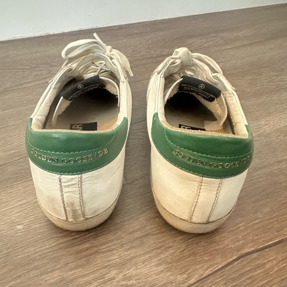 White and Green Golden Goose Sneakers size 8 - Picture 6 of 7